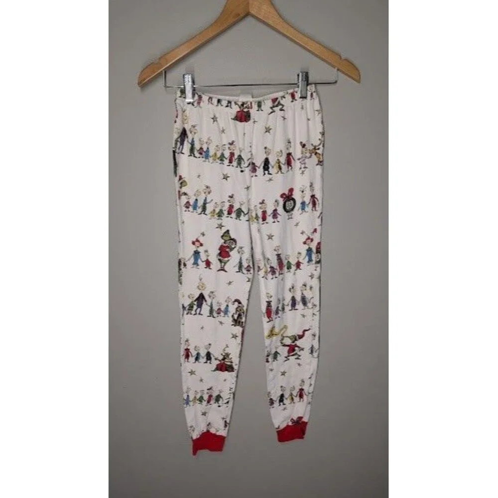 Pottery Barn Kids Dr. Seuss Grinch 2-Piece Christmas Pajama Set Size 12